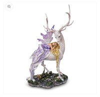 Nene Thomas - Fata Ophelia su Cervo Bianco - Resina - Dipinto a mano - 042 795